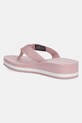 Obuwie Tommy Hilfiger japonki IM TH CHAINPRINT MIDWEDGE SANDAL FW0FW08527 różowy