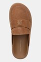 Велурени чехли Tommy Hilfiger SUEDE CLOSED TOE MULE кафяв FW0FW08583