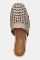 Tommy Hilfiger klapki CROCHET METALLIC LEATHER MULE złoty FW0FW08606