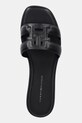 Кожаные шлепанцы Tommy Hilfiger TH LOGO STRAP MULE чёрный FW0FW08671