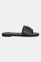 Usnjeni natikači Tommy Hilfiger TH LOGO HARDWARE LEATHER MULE FW0FW08806 črna SS25