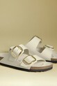 Birkenstock klapki skórzane Arizona Big Buckle 1026173