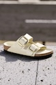 Birkenstock klapki skórzane Arizona Big Buckle 1026173