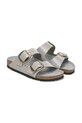Birkenstock bőr papucs Arizona Big Buckle szürke 1029346
