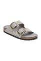 Birkenstock infradito in pelle Arizona Big Buckle 1029391 grigio SS25