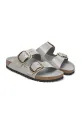 Kožne natikače Birkenstock Arizona Big Buckle siva 1029391