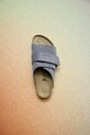 Шкіряні шльопанці Birkenstock Kyoto сірий 1029157