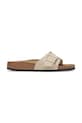 Birkenstock papuci Catalina Birko-Flor imitatie de piele intoarsa bej 1029245