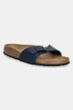 Pantofle Birkenstock Madrid Birko-Flor plochý námořnická modř 1029797