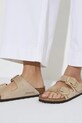 Birkenstock papuci din nubuc Arizona Big Buckle 1023957