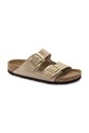 Birkenstock papuci din nubuc Arizona Big Buckle 1023957 bej SS25