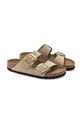 Birkenstock papuci din nubuc Arizona Big Buckle bej 1023957