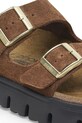 Încălțăminte Birkenstock papuci din piele Arizona Chunky Birkenstock x Papillio 1028389 maro