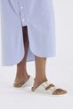 Birkenstock klapki nubukowe Arizona 1029475