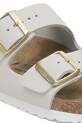 Obuwie Birkenstock klapki nubukowe Arizona 1029475 biały