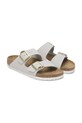 Birkenstock klapki nubukowe Arizona biały 1029475