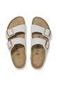 Birkenstock klapki nubukowe Arizona 1029475 biały