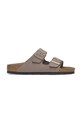 Nubukové šľapky Birkenstock Arizona bez podpätku fialová 1029407