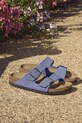 Birkenstock klapki zamszowe Arizona 1029218 fioletowy