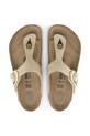 Birkenstock japonki nubukowe Gizeh Big Buckle 1023966 beżowy