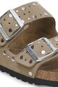 Obuća Natikače od brušene kože Birkenstock Arizona Rivet 1029390 smeđa