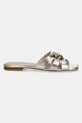 Δερμάτινες παντόφλες Pinko Marli SD0313.P049.Z22 χρυσαφί SS25