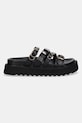 Kožne natikače Pinko Kate SD0291.P001.Z99 crna SS25