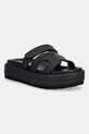 Šľapky Steve Madden Bigmissile platforma čierna SM11003773.00S