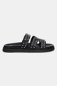 Δερμάτινες παντόφλες Steve Madden Missile-S SM11003772.032 μαύρο SS25