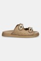 Steve Madden papuci de piele Schmona-CN SM11003714.217 bej SS25