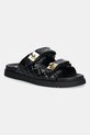 Kožené pantofle Steve Madden Schmona-CN přírodní kůže černá SM11003714.017