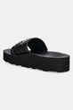 Încălțăminte Love Moschino slapi de piele JA28014I1MIE0000 negru