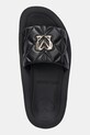Love Moschino slapi de piele negru JA28014I1MIE0000