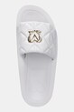 Kožené šľapky Love Moschino biela JA28014I1MIE0100