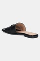 Încălțăminte Love Moschino slapi de piele JA28082G1MIA400A negru