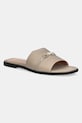 Love Moschino papuci piele bej JA28082G1MIM0131