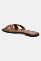 Obuv Kožené šľapky Love Moschino JA28092G1MIA0201 hnedá