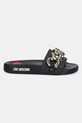 Love Moschino papuci JA28132G1MI16000 negru SS25