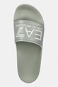 EA7 Emporio Armani klapki basenowe damskie zielony AF15118.7X000108