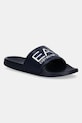 Pantofle EA7 Emporio Armani plochý námořnická modř AF15118.7X000108