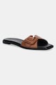 BOSS șlapi de piele Charlize piele maro 50542200.220