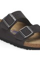 Obuwie Birkenstock klapki nubukowe Arizona SFB 1019035 czarny