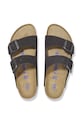 Birkenstock klapki nubukowe Arizona SFB 1019035 czarny