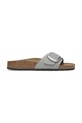 Nubukové šľapky Birkenstock Madrid Big Buckle bez podpätku modrá 1029292