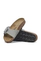 Birkenstock klapki nubukowe Madrid Big Buckle 1029292