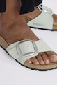 Birkenstock klapki nubukowe Madrid Big Buckle 1029293