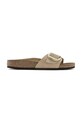 Nubukové šľapky Birkenstock Madrid Big Buckle semišová koža béžová 1024140