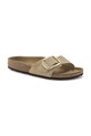 Nubukové šľapky Birkenstock Madrid Big Buckle 1024140 béžová SS25