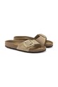 Nubukové šľapky Birkenstock Madrid Big Buckle béžová 1024140