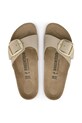 Nubukové šľapky Birkenstock Madrid Big Buckle 1024140 béžová